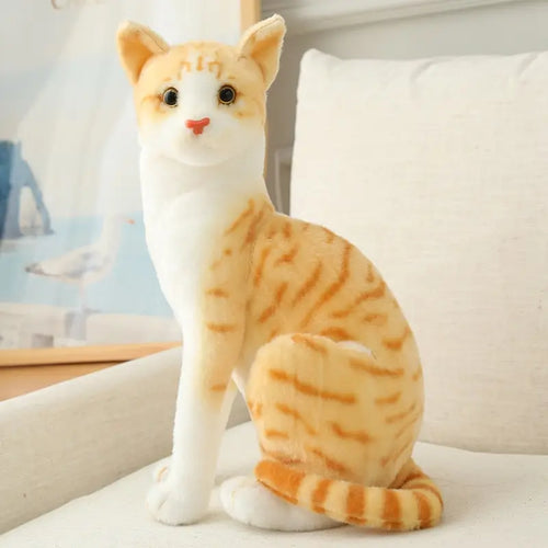 Stuffed Siame Cats Plush Toy 20/25cm Simulation American Shorthair