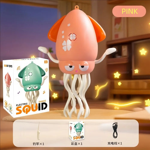 New and unique magical dancing octopus electric squid sensing and