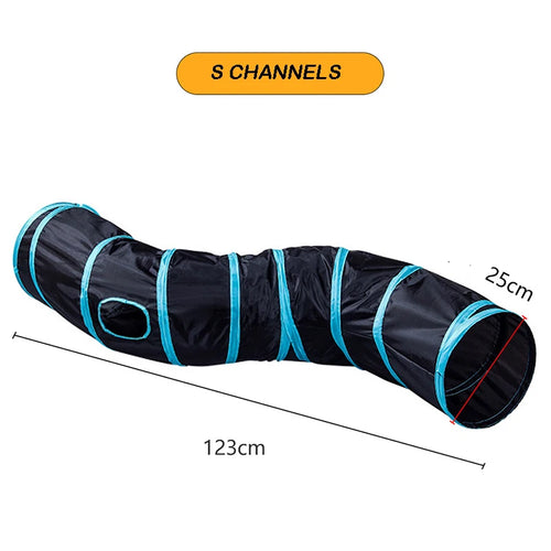 Cat Tunnel  Foldable Cats Tunnel Cat Toy Breathable Drill Barrel for