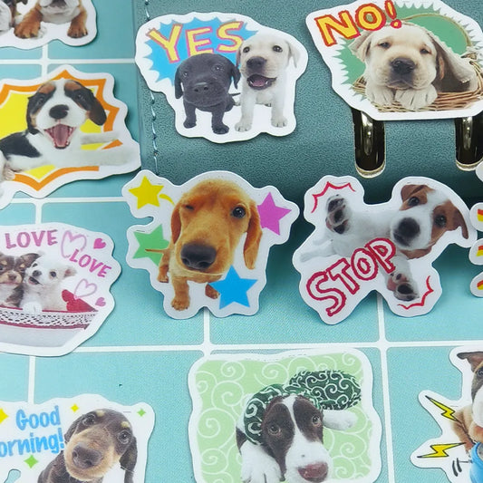 40pcs Pet Dog Holiday Party Sticker Mobile Phone Cup Laptop Skateboard