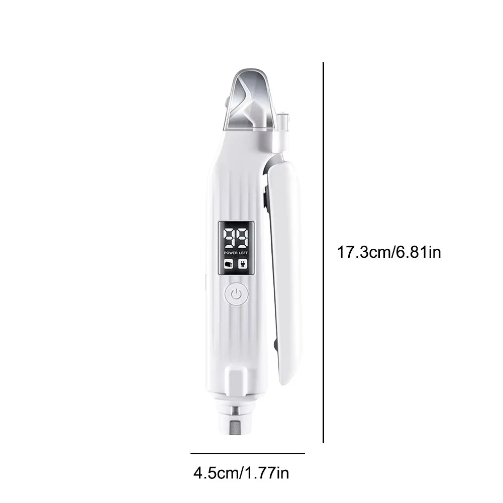 2 in 1 Electric Pet Nail Trimmer with LED Lights Pet Nail Grinder Dog