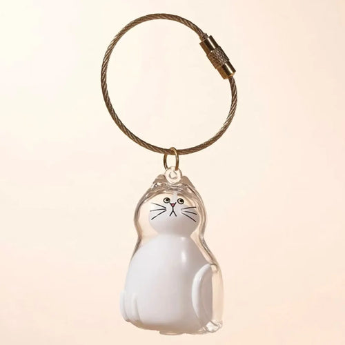 Cat Fur Memorial Charm Resin Keepsake Capsule for Pet Hair Portable