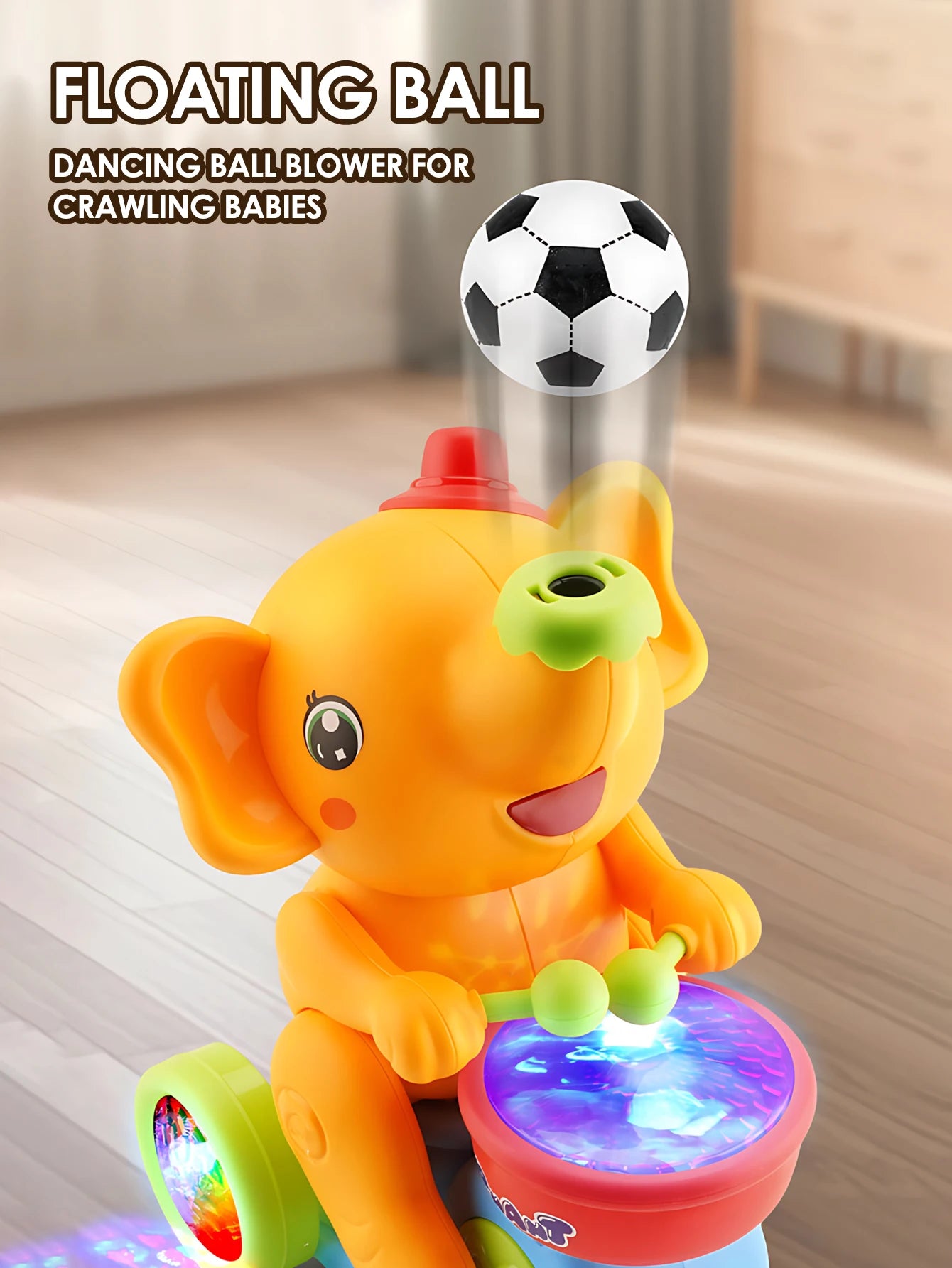 1pc funny elephant toy car,Electronic Suspended blowing ball pet toys