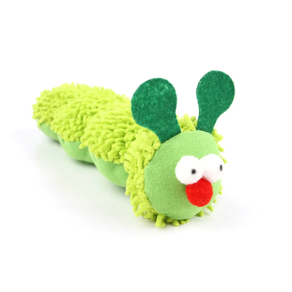 Cat Chew Toys Caterpillar Catnip Molar Toy Silvervine Cat Teaser