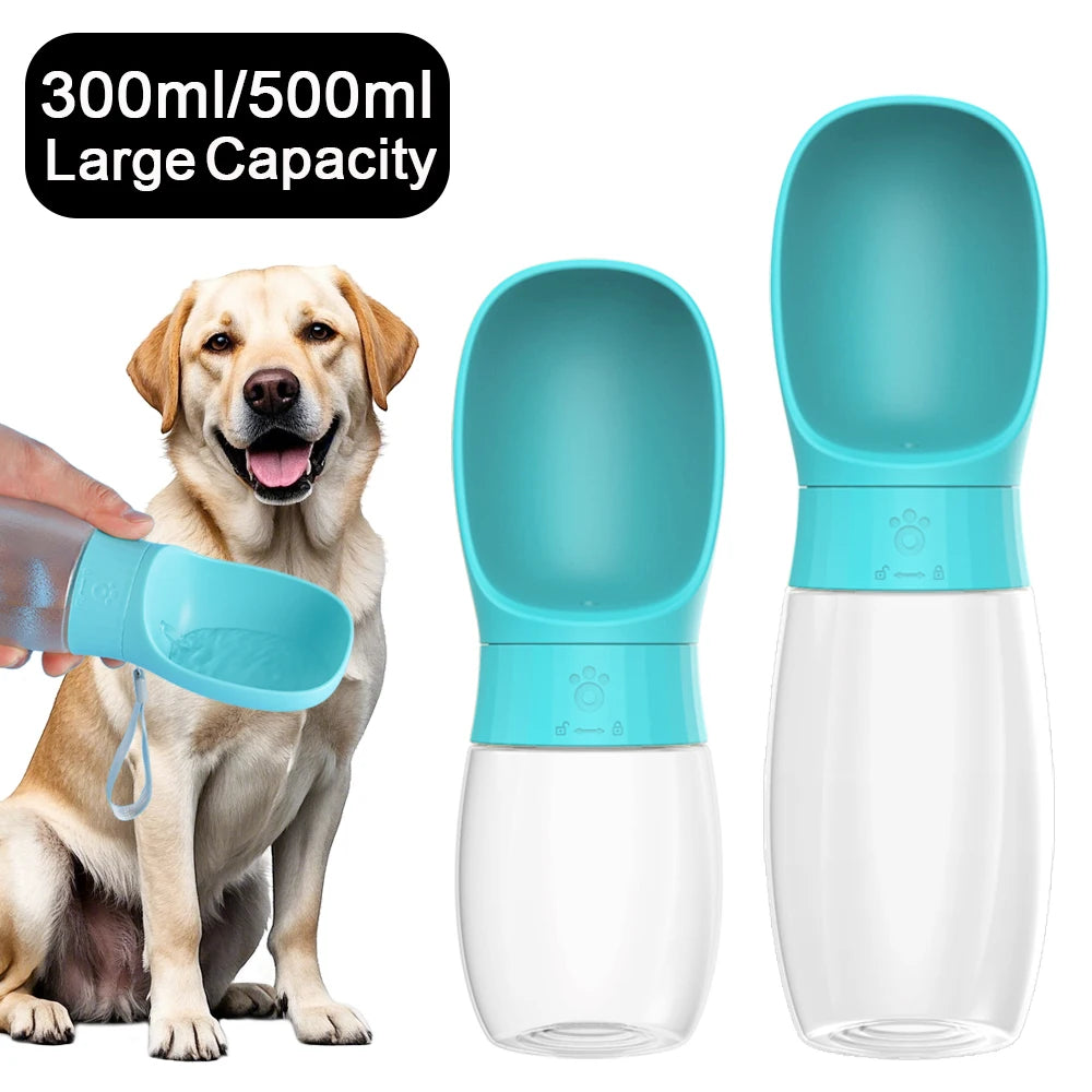 300ml 500ml Big Dog Water Bottle Portable Drinking Bowl For Small Dogs