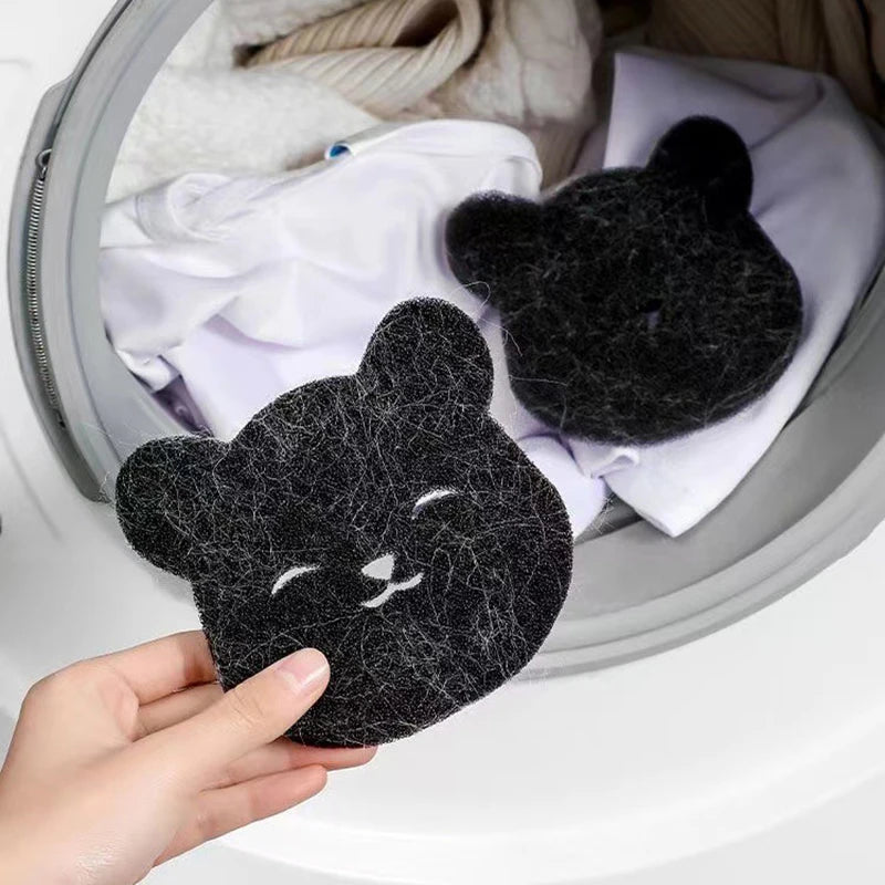 2 /4 Sets Of Household Pet Hair Remover, Machine Washed Bear Sticky
