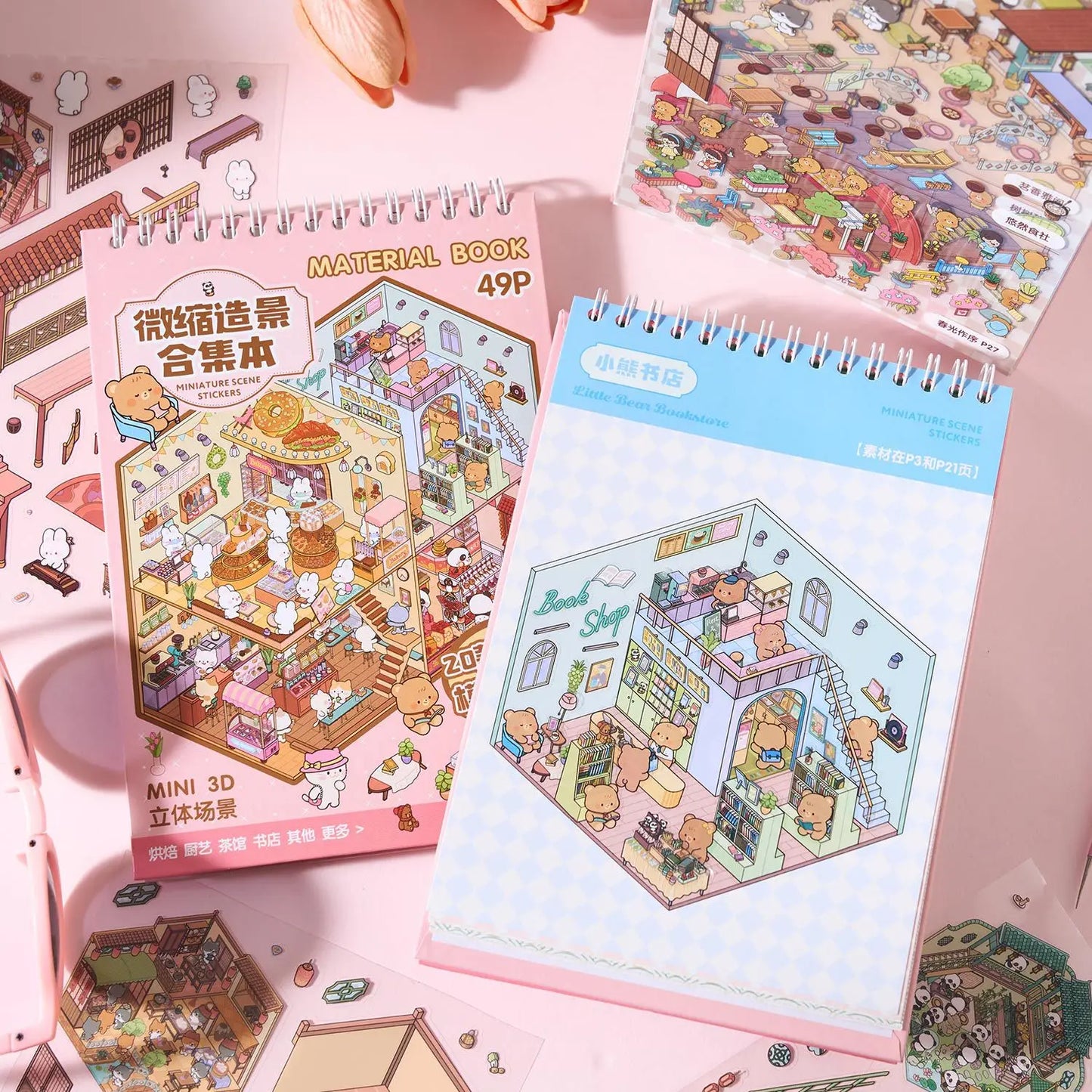 29pcs Stickers+20pcs scene Creativity Decorative Hand Account Diary