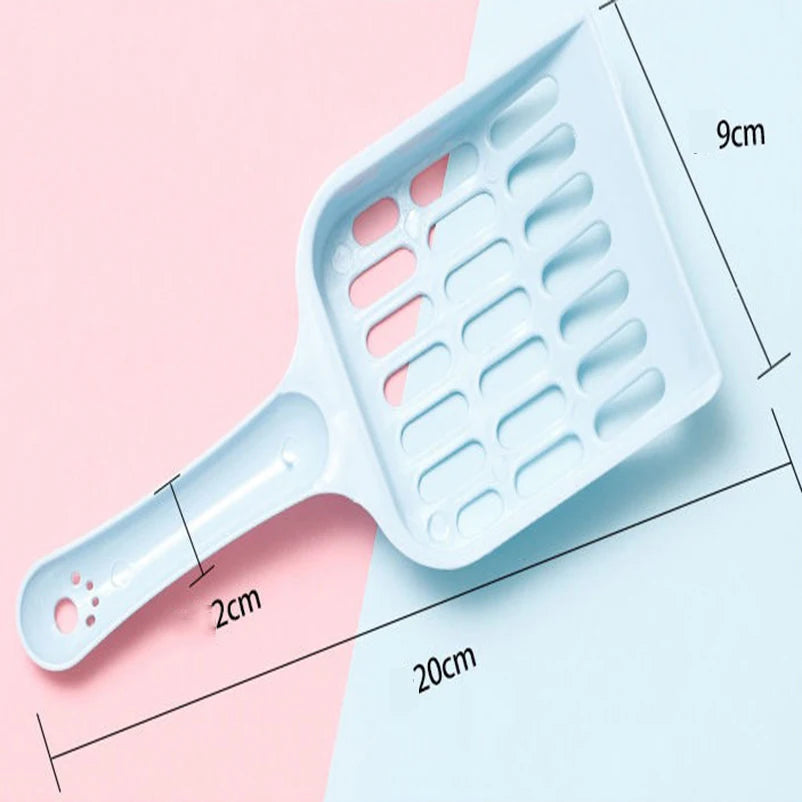 New pet litter shovel Candy color high appearance horizontal handle