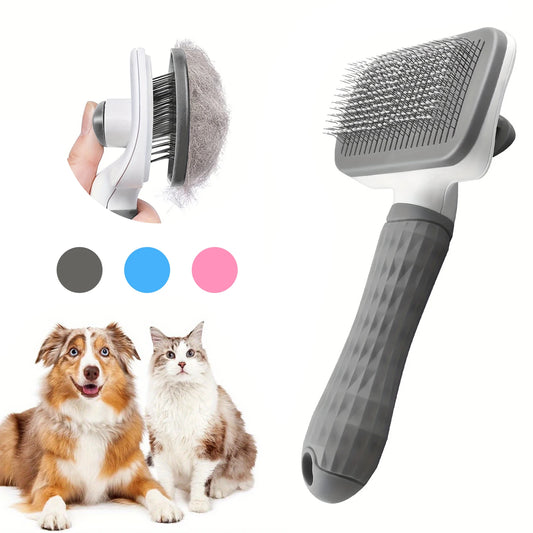 Self-cleaning Pet Hair Remove Comb Cat Slicker Brush Pet Hair Removal