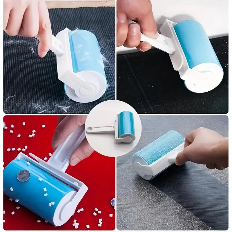 Washable Clothes Hair Sticky Roller Reusable Portable Home Clean Pet