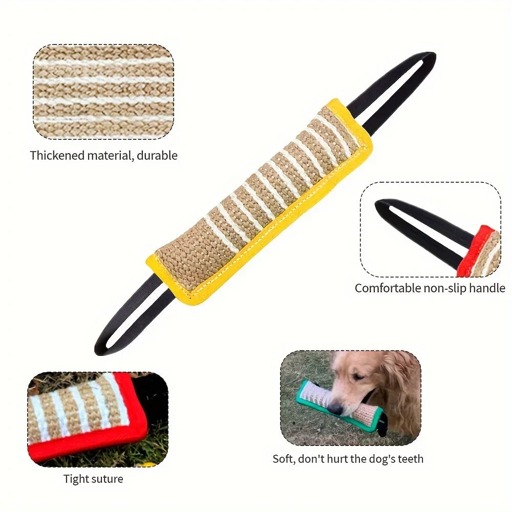 1pc Durable Jute Dog Chew Toy - Bite-Resistant Teething Stick for