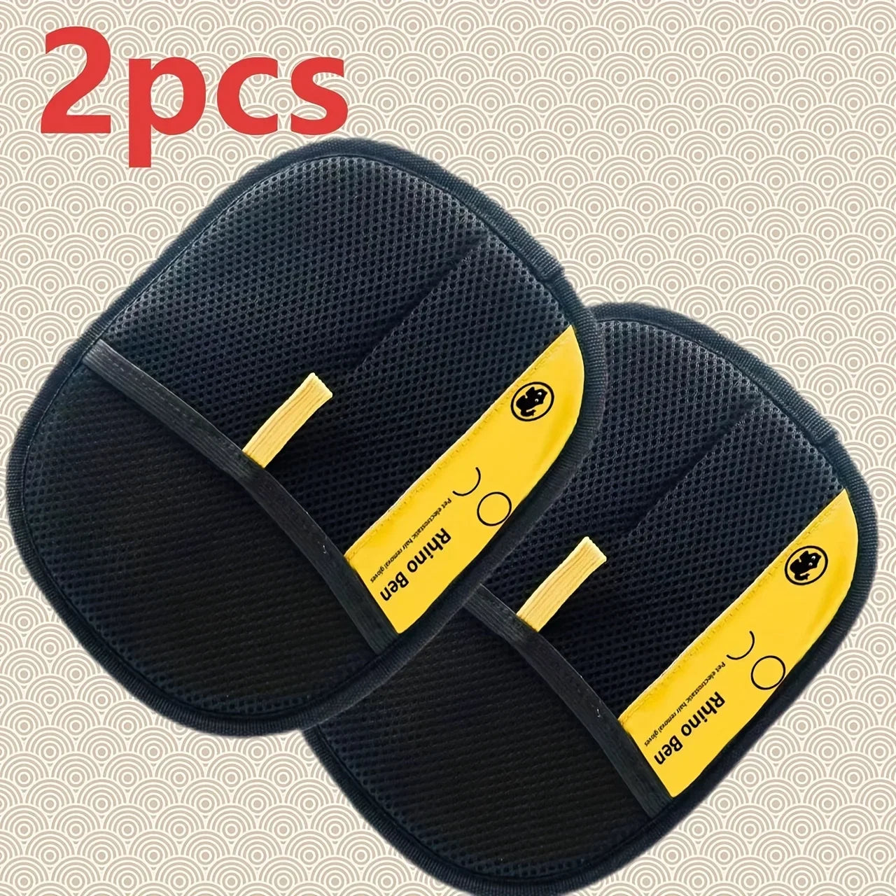 2-Piece Pet Hair Removal Gloves – Double-Sided Cat Brushes,