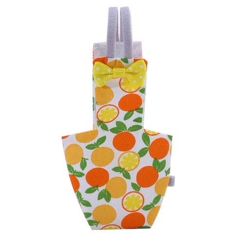 Parrot Diaper with Bowtie Cute Colorful Fruit Floral Cockatiel Pigeons