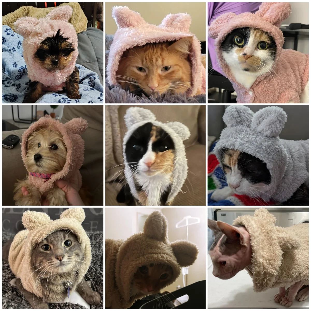 Autumn Winter Cat Clothes Soft Warm Cute Kitten Sweater Pet Fleece