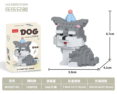 Hot Selling Particle Assembly Building Blocks Pet Cat Dog Assembly