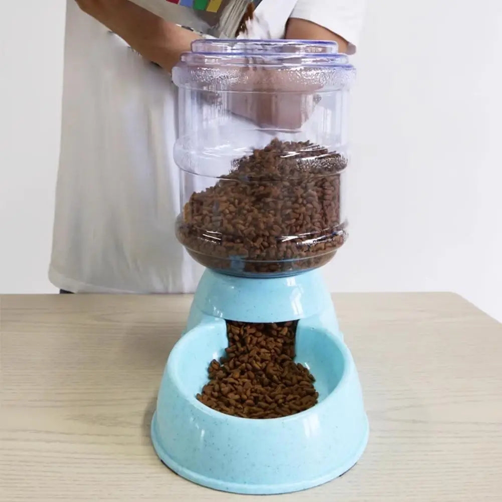 3.8L Water Fountain Drink Bowl Automatic Pet Feeder Large Cat Dog Food