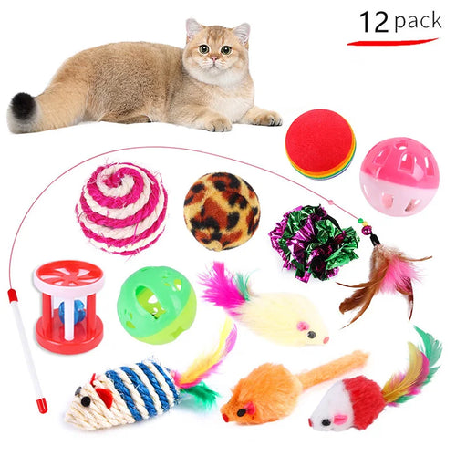 Kitten Toys Variety Pack-Pet Cat Toys Combination Set Cat Toy Funny