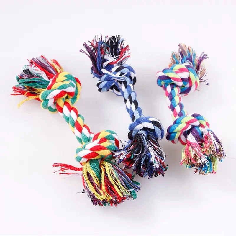 Dog Toy Pet Molar Bite-resistant Cotton Rope Knot for Small Dog Puppy