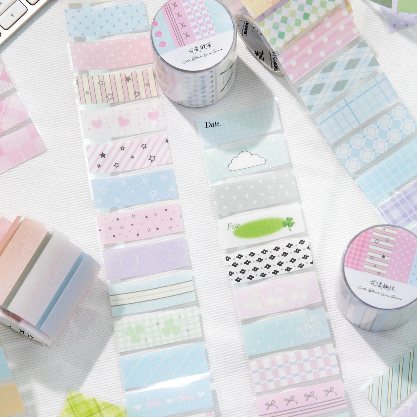 45mm*2m Color Labels Stickers PET Tape DIY Decor Scrapbooking Collage