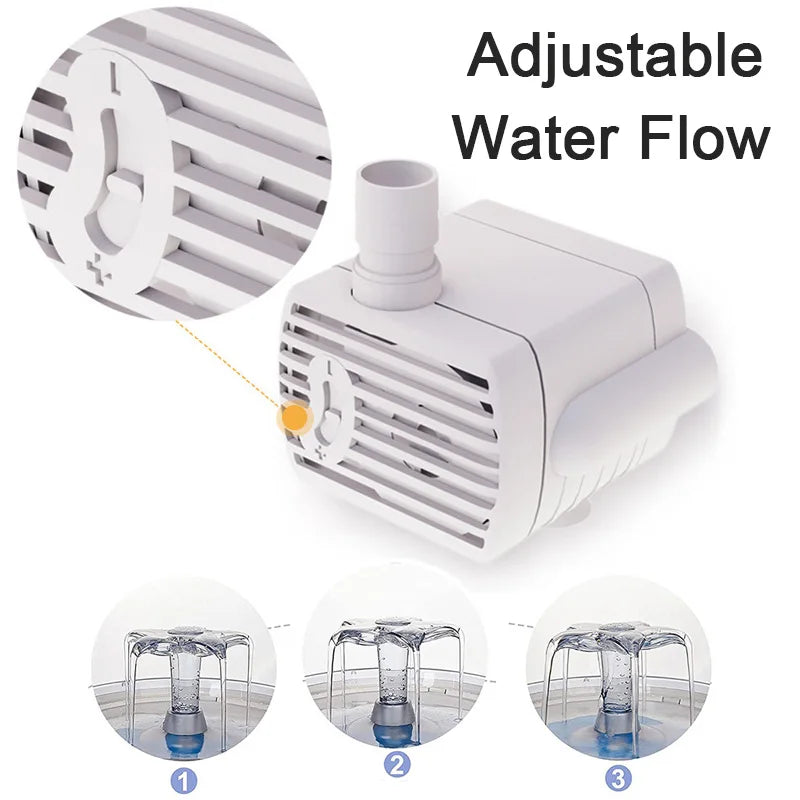 USB Water Pump For Multiple Styles Pet Cat Water Fountain Auto Cat Dog
