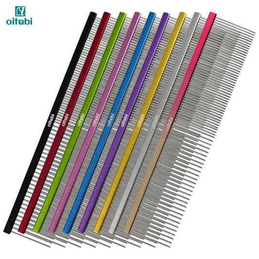 Oitabi Pet Comb Stainless Steel Long Teeth Comb for Dogs & Cats Pet