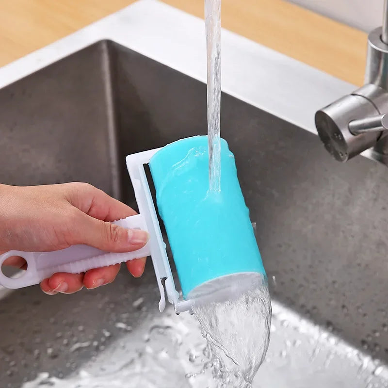 Washable Clothes Hair Sticky Roller Reusable Portable Home Clean Pet