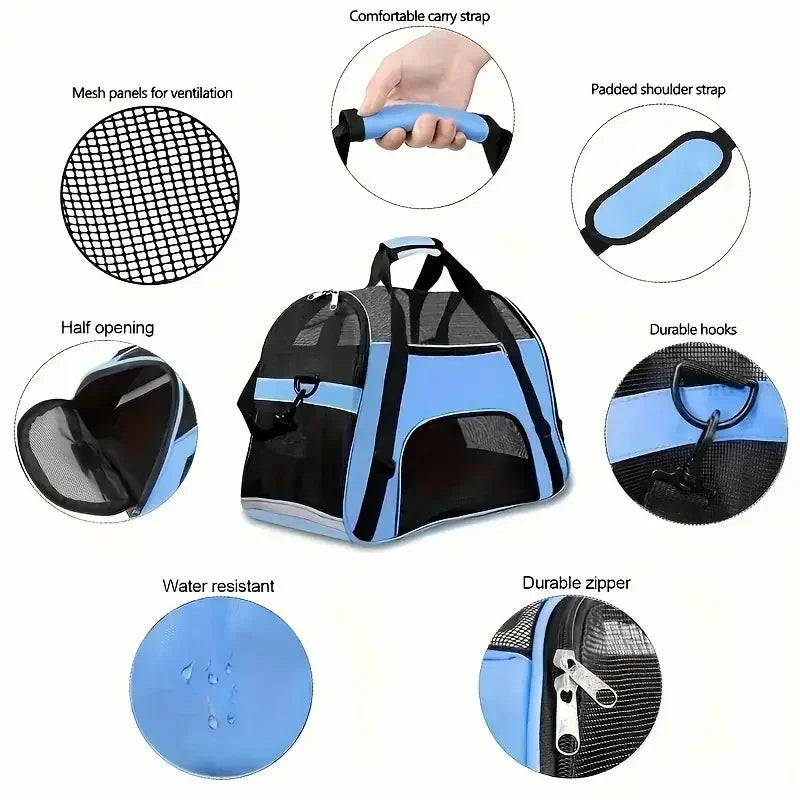 Cat Bags Portable Dog Carrier Bag Mesh Breathable Carrier Bags for