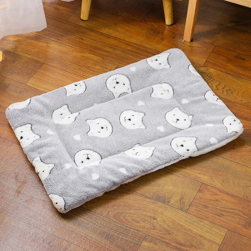 Flannel Pet Mat Dog Bed Cat Bed Thicken Sleeping Mat Dog Blanket Mat