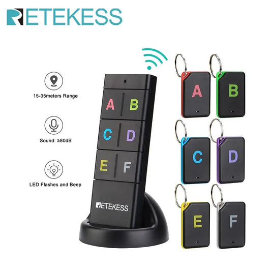 Retekess TH104 Wireless Key Finder RF Key Locator Pet Tracker Wallet