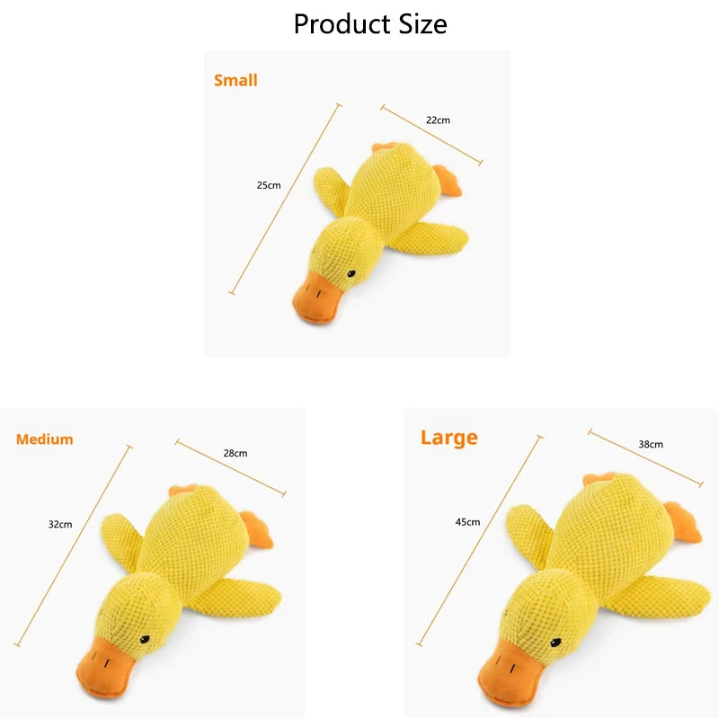 Hot pet Plush Toy Dog Calming Duck Stuffed Duck Toys Chew Toy Durable