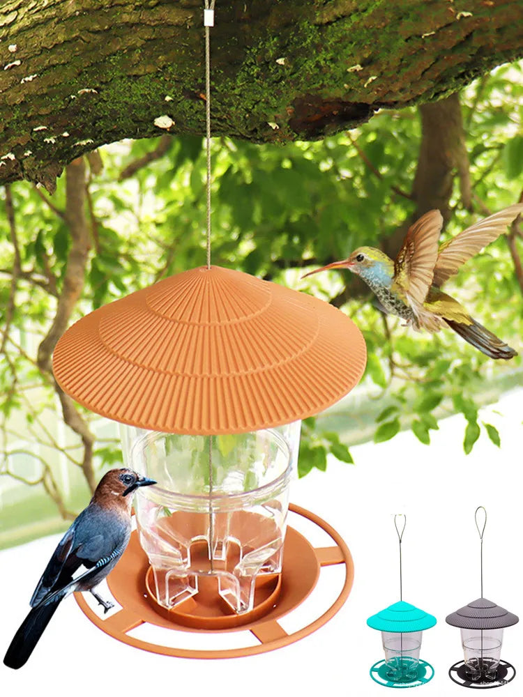 Waterproof Hanging Wild Bird Seed Feeder Bird Feeding Tool Garden