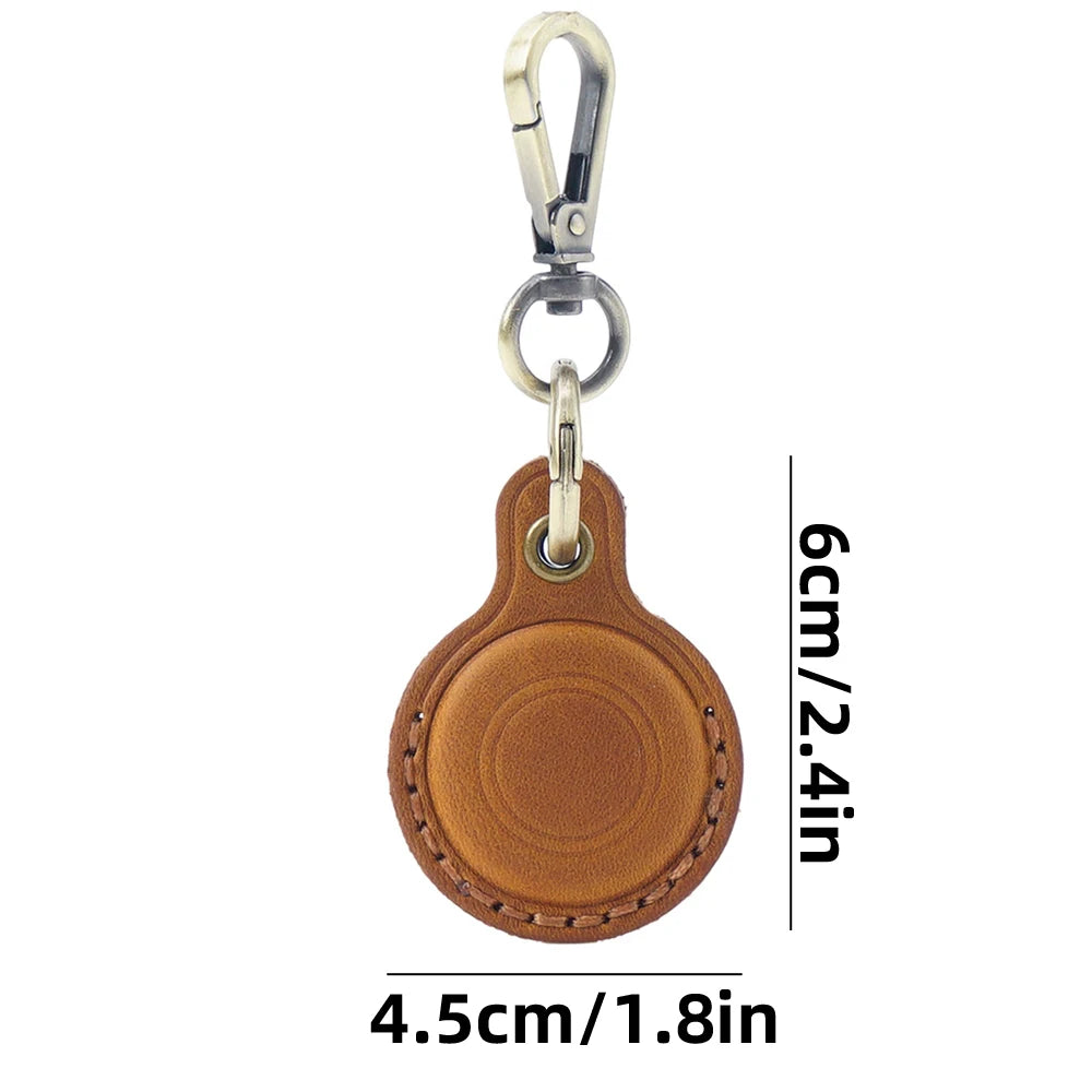 Leather Protective Case for Pet GPS Tracker Keychain – Anti-Loss