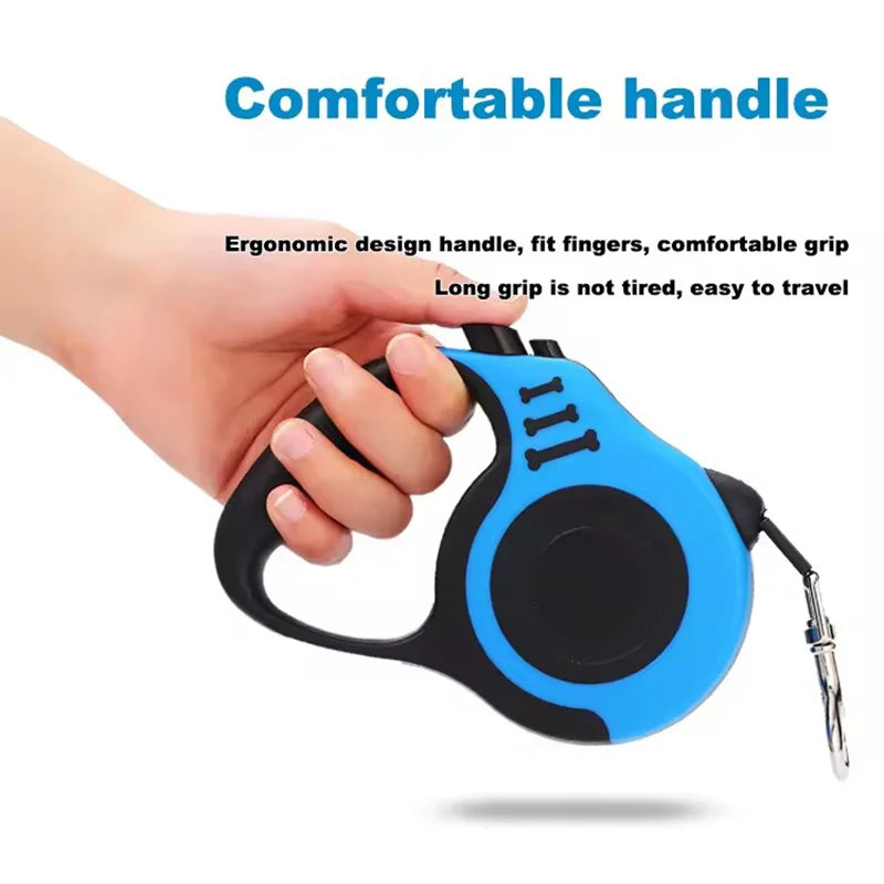 Retractable Dog Leash Outdoor Pet Leash Nylon Braided Rope for Small