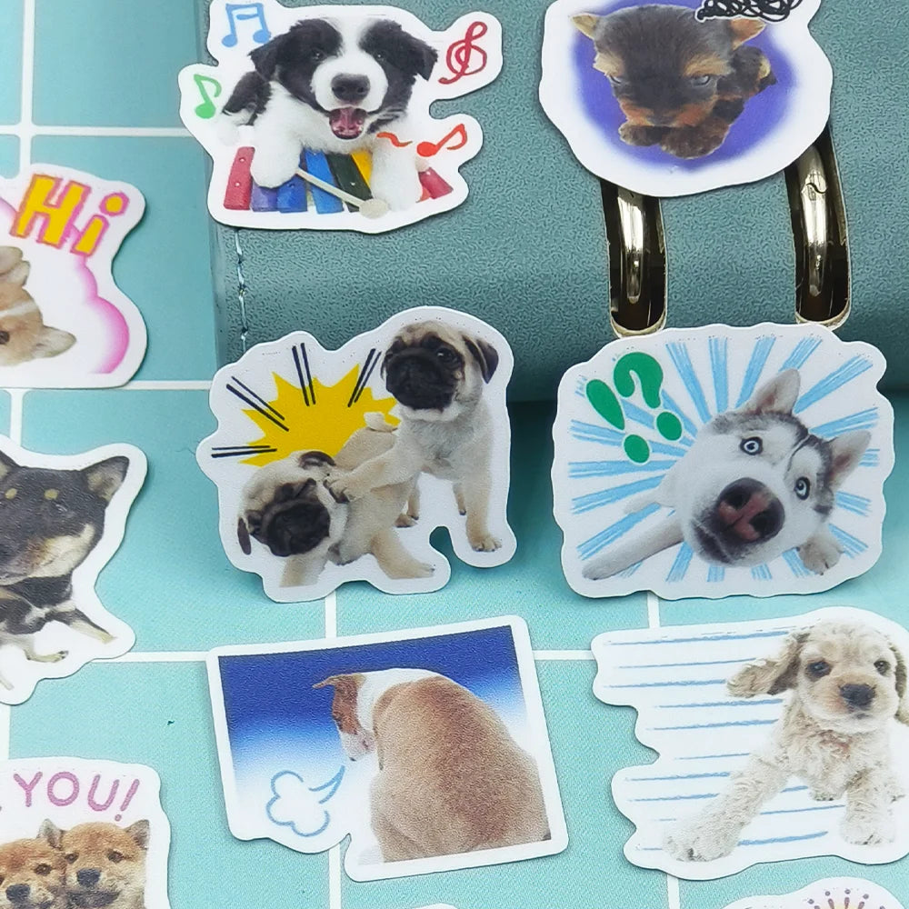 40pcs Pet Dog Holiday Party Sticker Mobile Phone Cup Laptop Skateboard