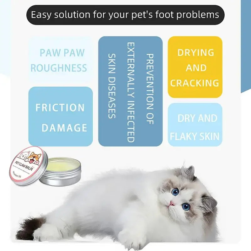 Paw Balm for Cats 50g Cat Dog Paw Protective Cream Pet Nose Protector