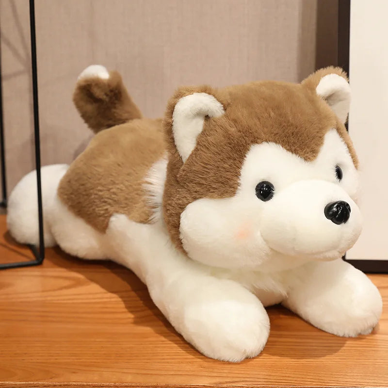 30/40CM Cute Husky Dog Plush Toy Stuffed Animal Soft Kawaii Lying