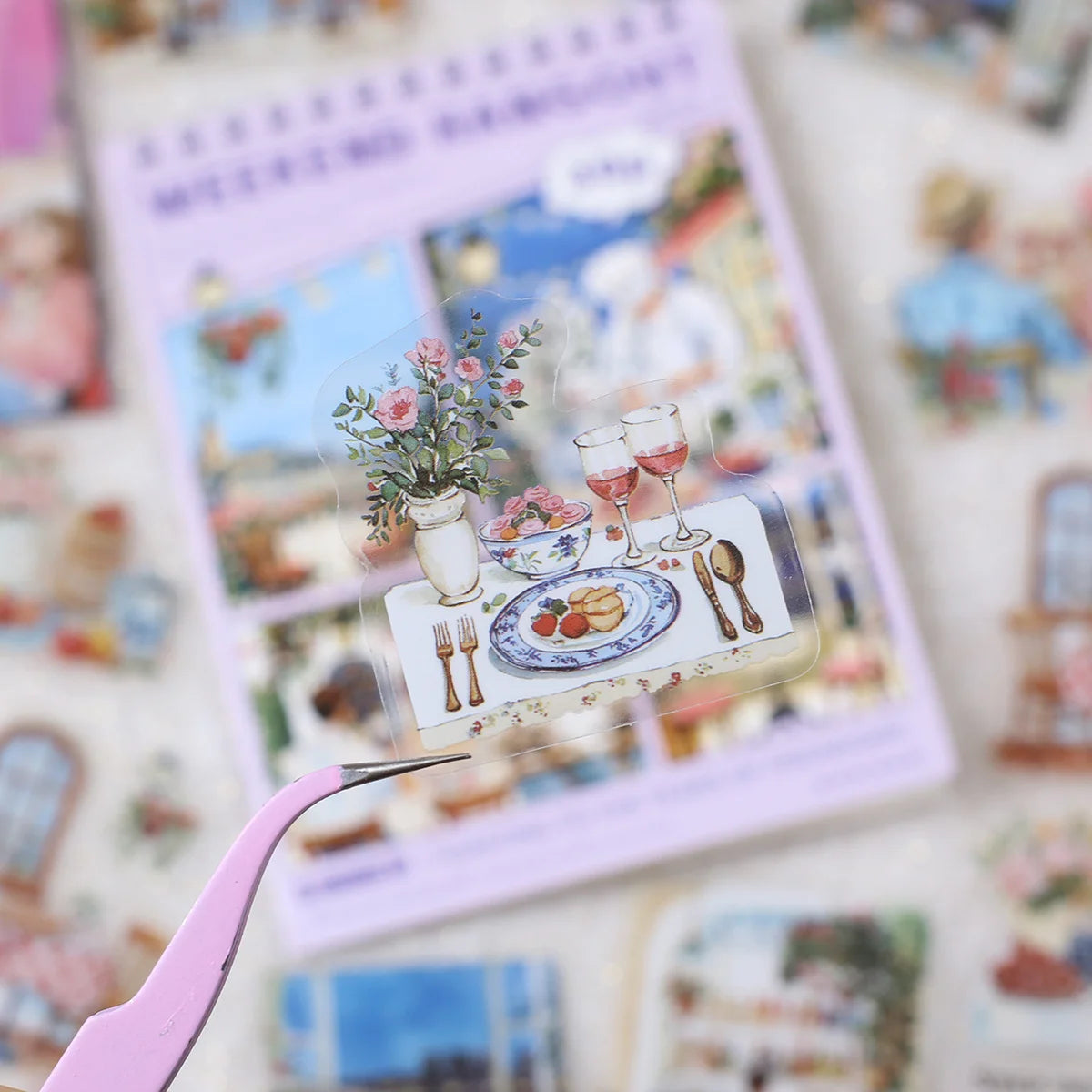 30PCS PET Decoractive Material Sticker Pre-Cut Journaling Sticker