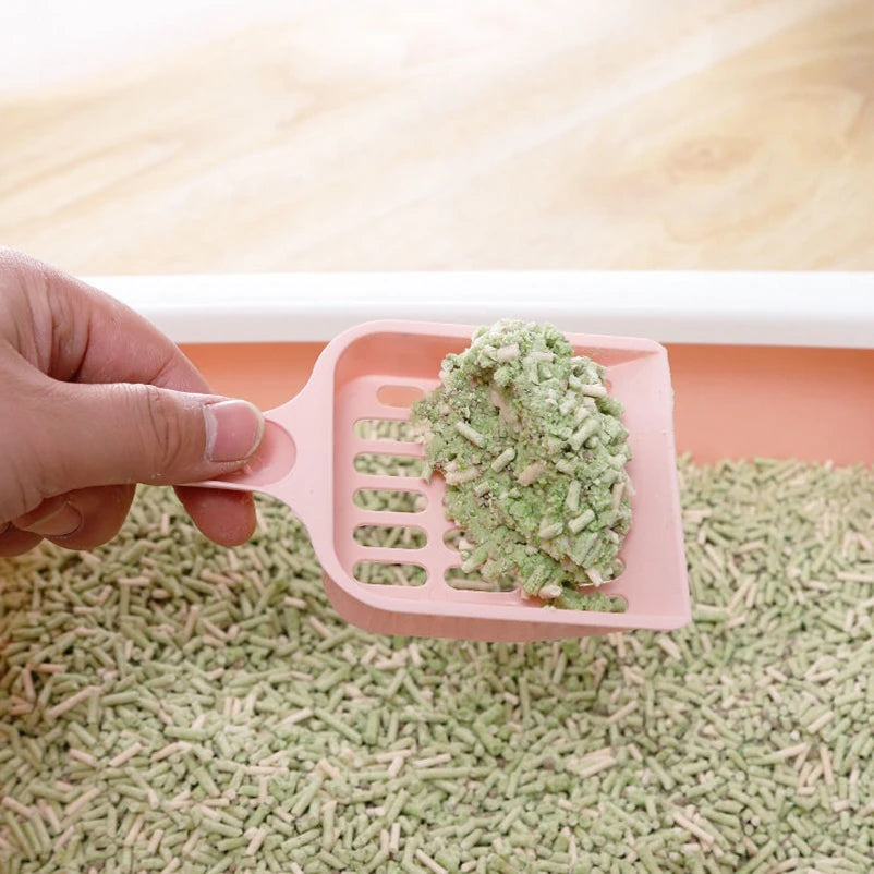 New pet litter shovel Candy color high appearance horizontal handle