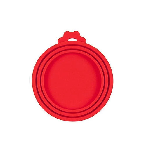 Reusable 3 In 1 Pet Food Can Silicone Cover Dogs Cats Storage Tin Cap