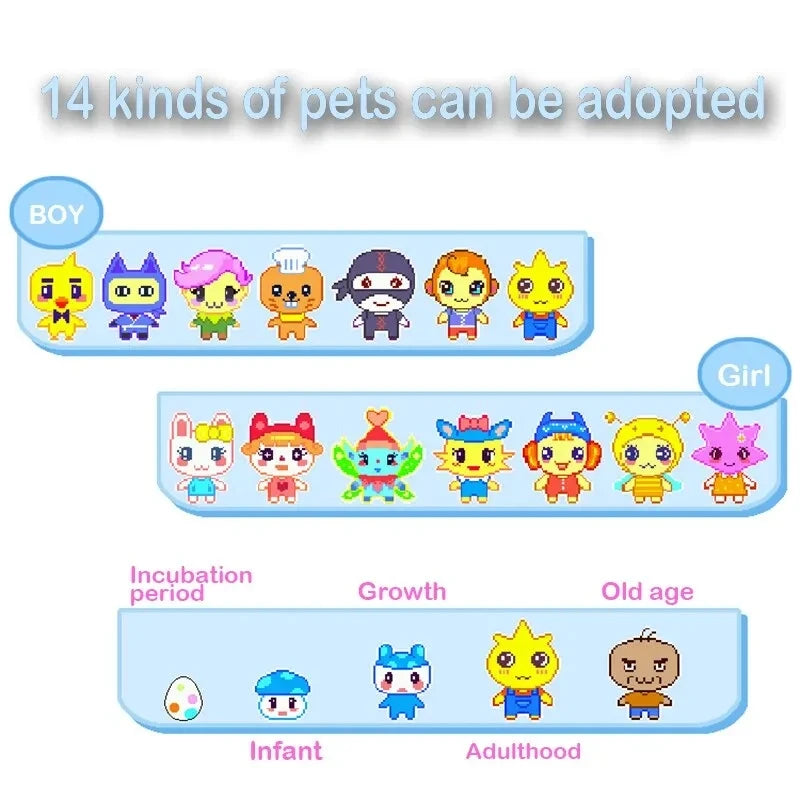Tamagotchi Electronic Virtual Pet With Color Screen Game Pocket