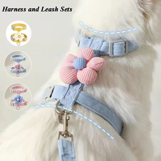 Cat Harness and Leash Sets Adjustable Dog Harness for Small Dog Leash