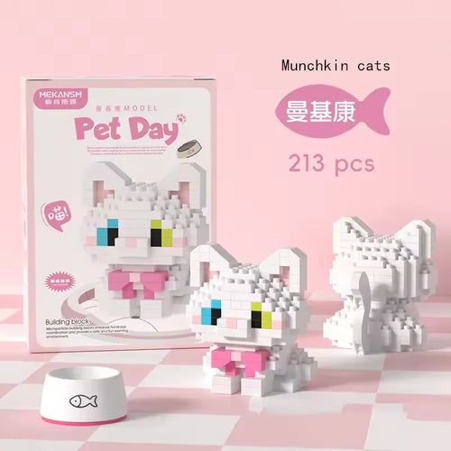 Variety Styled Cute Pet Dog Micro Mini Building Blocks Toys: Ideal