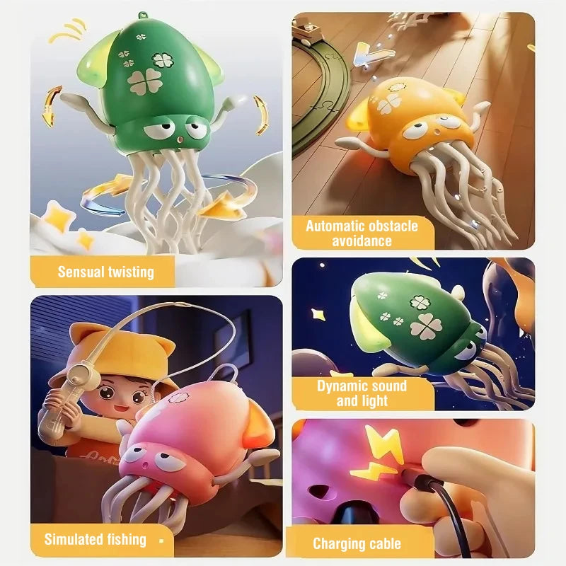 Electric Dancing Squid Octopus dancer Novelty  fidget toys luminous