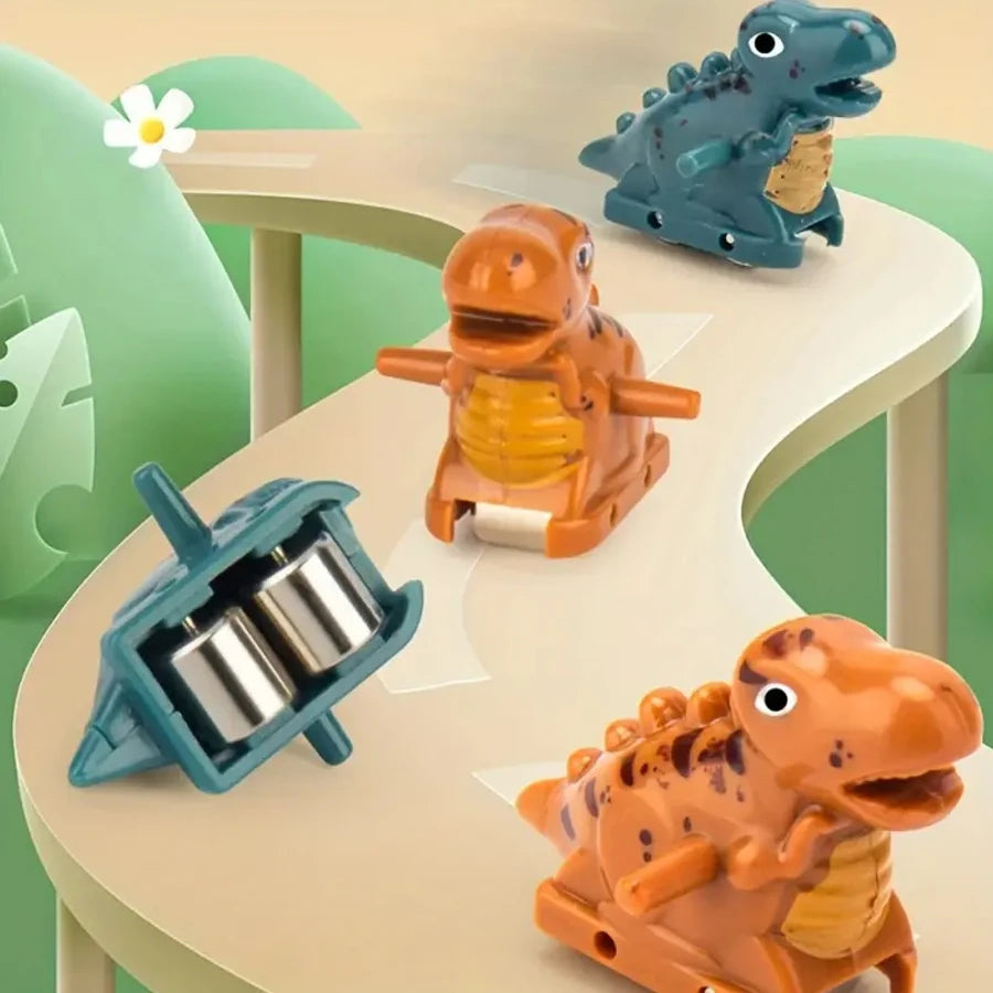 Dinosaur climbing slide music toy with 3 dinosaurs, puzzle fun