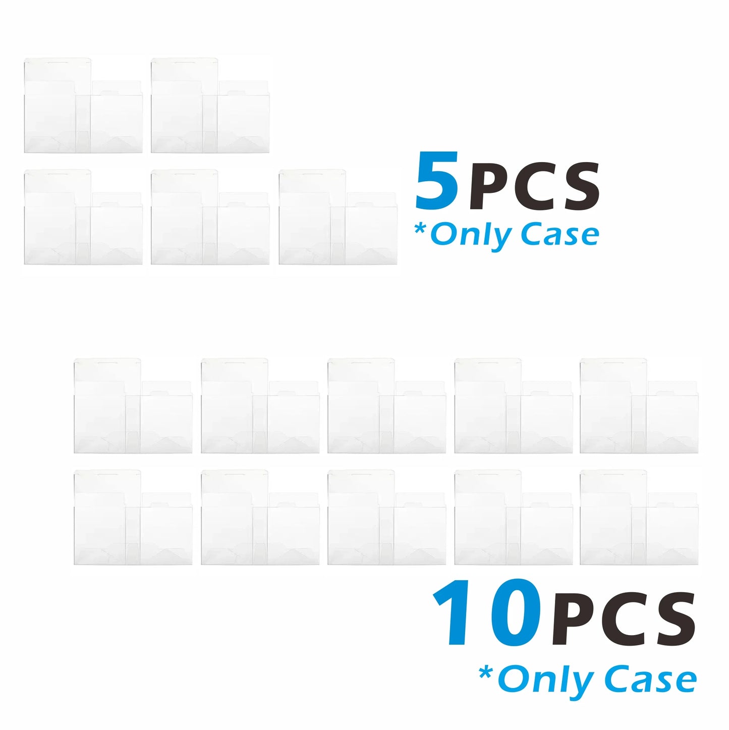 5/10PCS PET Elite Trainer Box Case Protectors Clear Display Case -
