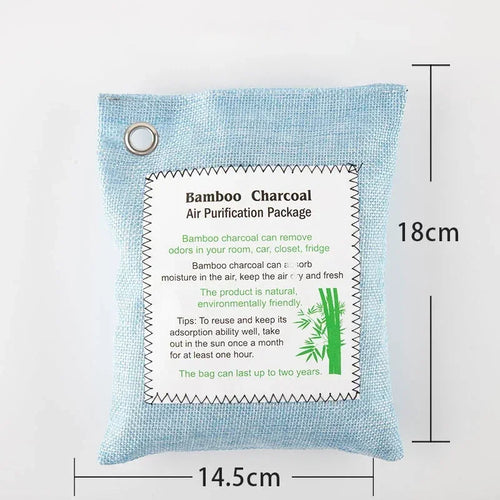 1PC Bamboo Charcoal Air Purifying Bag, 200g Natural Air Freshener Bags