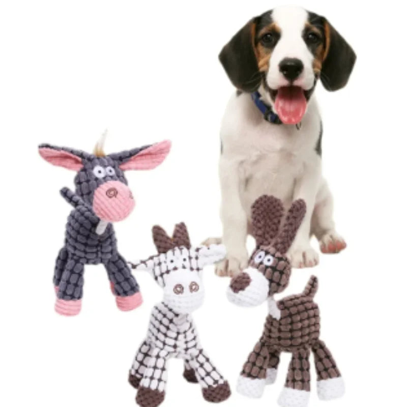 Interactive Plush Pet Dog Voice Toys for Puppies Teeth Grinding
