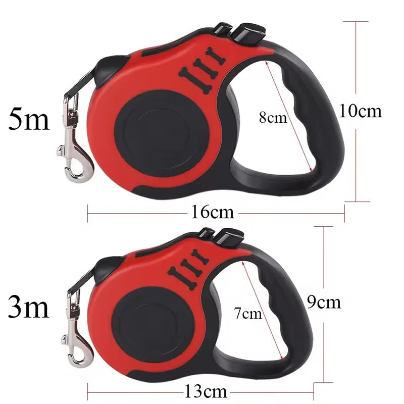 Retractable Dog Leash Outdoor Pet Leash Nylon Braided Rope for Small