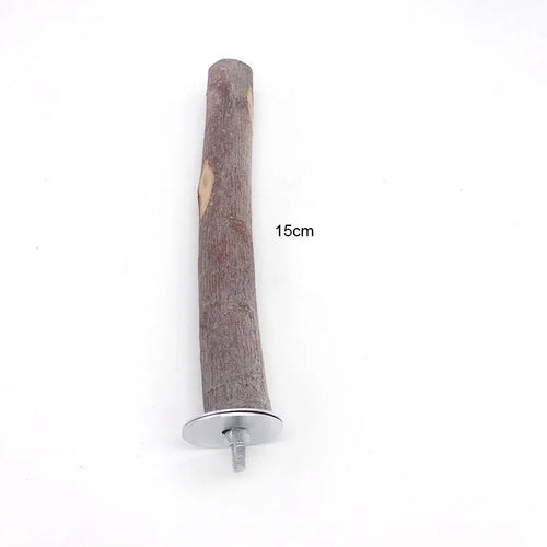 Natural Wood Pet Parrot Raw Wood Fork Tree Branch Stand Rack Squirrel