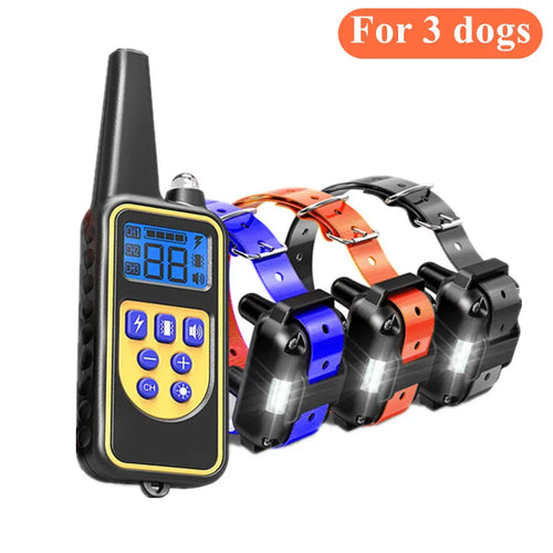 800m Digital Dog Training Collar Waterproof Rechargeable Remote